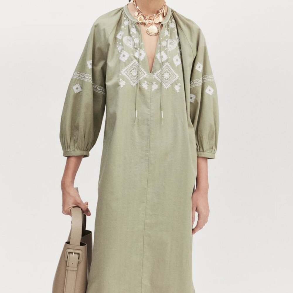 Embroidered Dress NWT